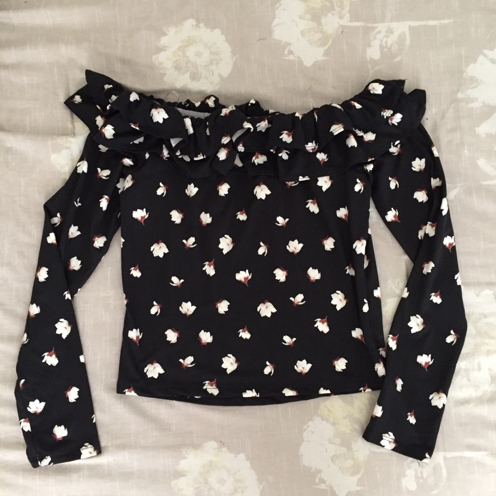 Floral off the shoulder top